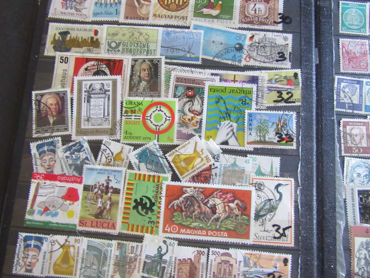 LARGE IDEAL ALBUM - 16 PAGES FILLED WITH INTERNATIONAL /THEMATIC STAMPS - AS PER SCAN - BID PER PAGE
