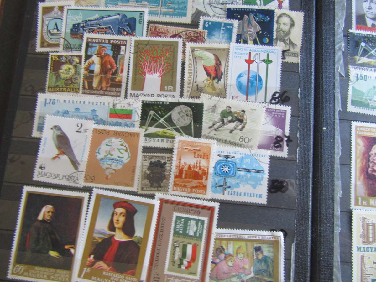 LARGE IDEAL ALBUM - 16 PAGES FILLED WITH INTERNATIONAL /THEMATIC STAMPS - AS PER SCAN - BID PER PAGE