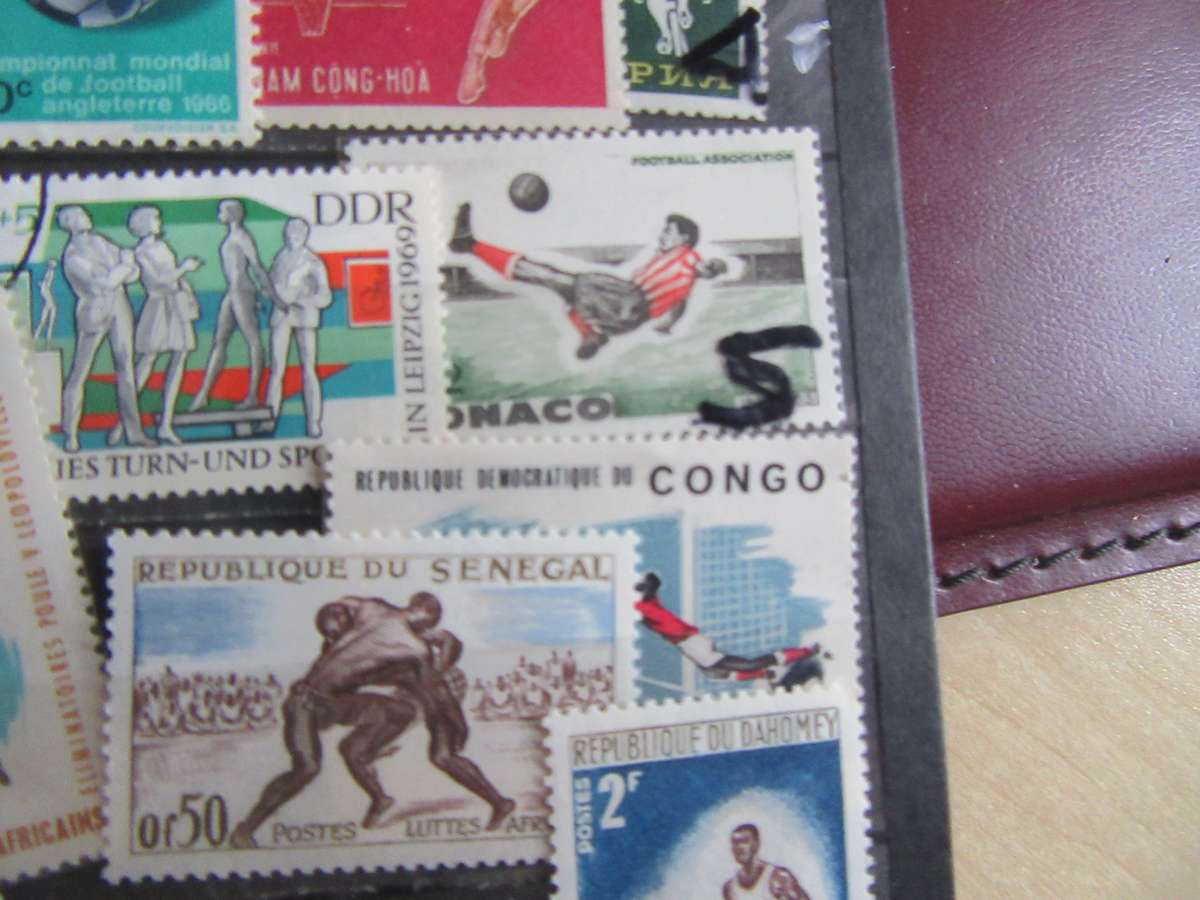 FOR THE SPORTS COLLECTOR - 50 VARIOUS INTERNATIONALS -   - CARD EXCLUDED - H2