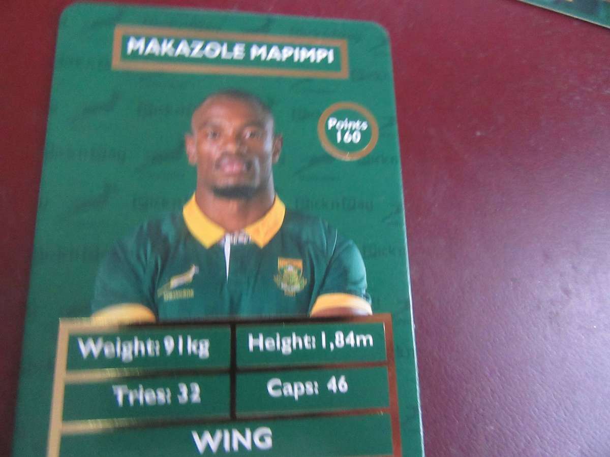 7 VARIOUS PICK 'N PAY RUGBY CARDS - AS PER SCAN -