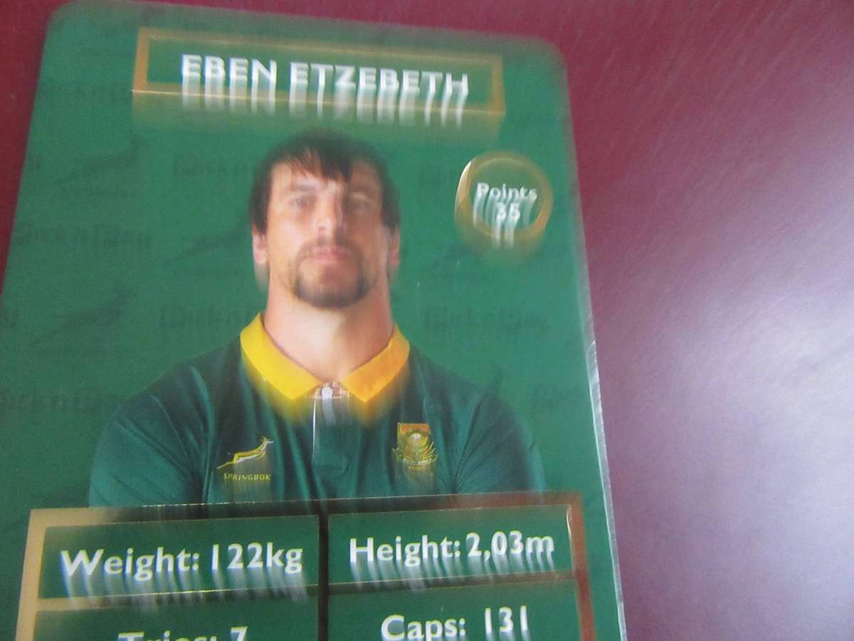 7 VARIOUS PICK 'N PAY RUGBY CARDS - AS PER SCAN -