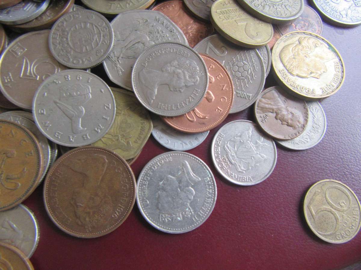 600 World Coins incl. RSA Coins - Bid per coin - Lot 12