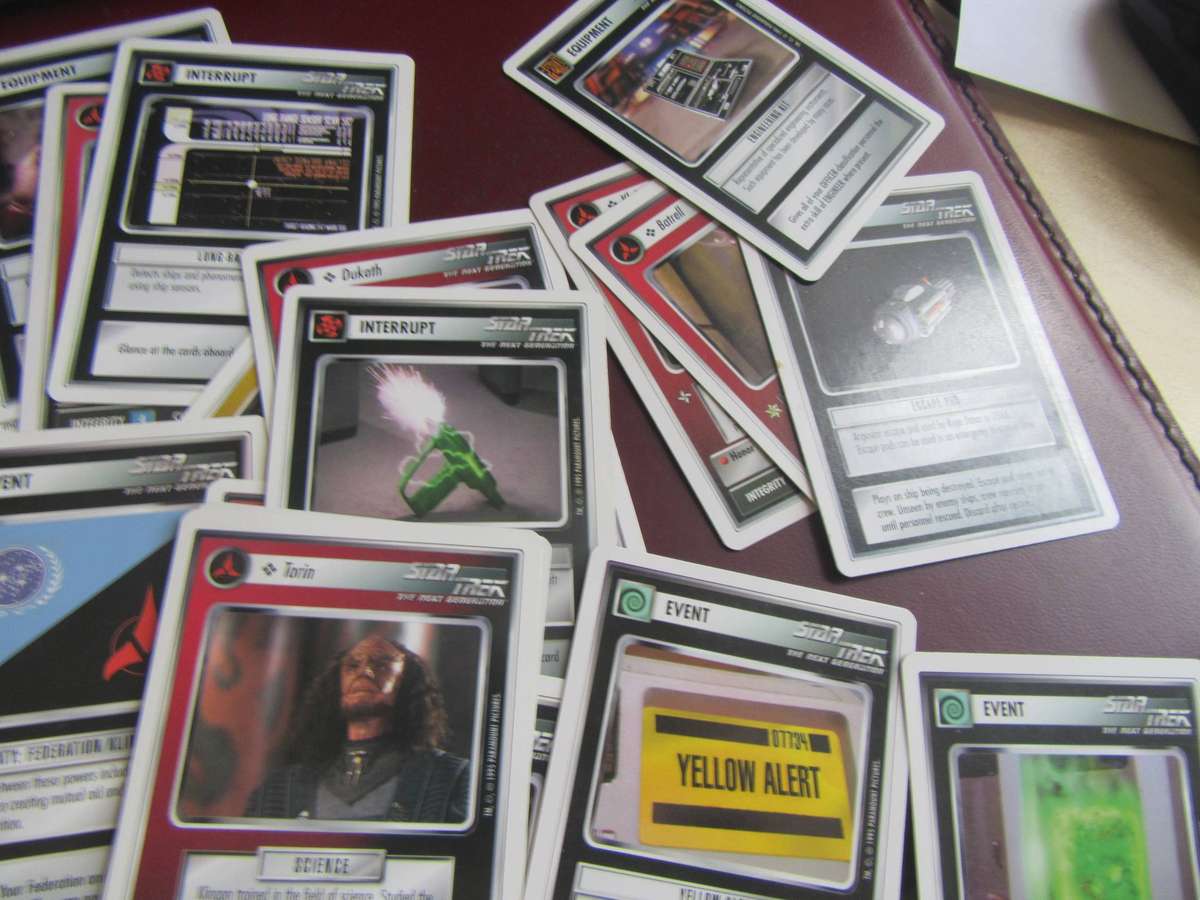 40 STAR TREK CCG CARDS - 1ST EDITION - BID PER CARD