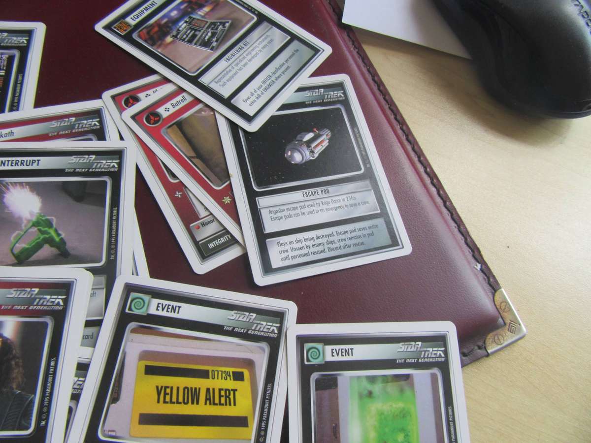 40 STAR TREK CCG CARDS - 1ST EDITION - BID PER CARD