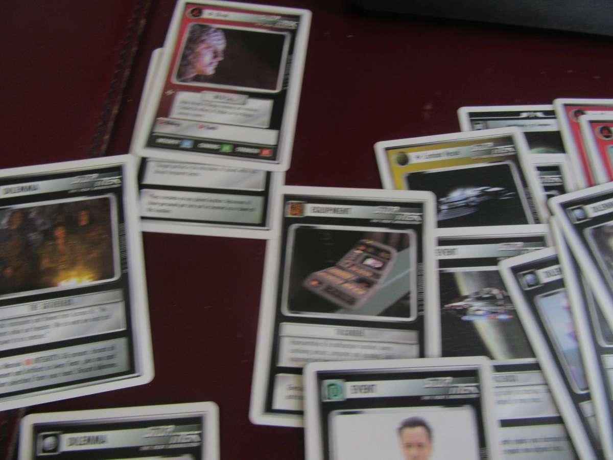 40 STAR TREK CCG CARDS - 1ST EDITION - BID PER CARD