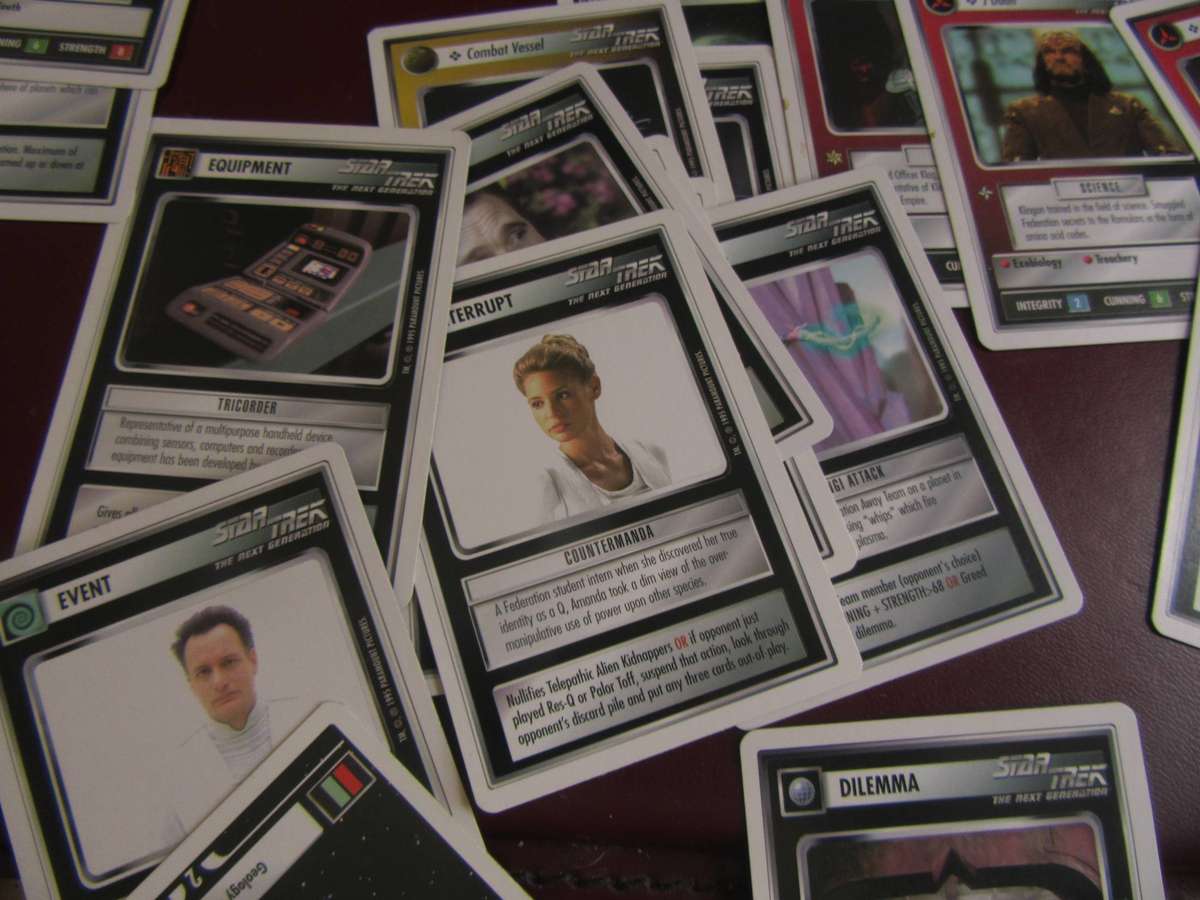 40 STAR TREK CCG CARDS - 1ST EDITION - BID PER CARD