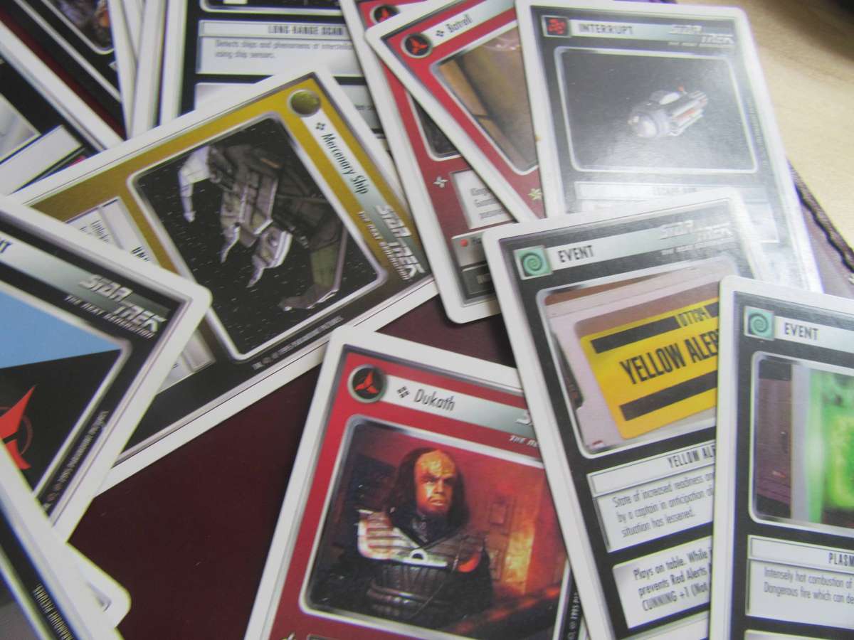 40 STAR TREK CCG CARDS - 1ST EDITION - BID PER CARD
