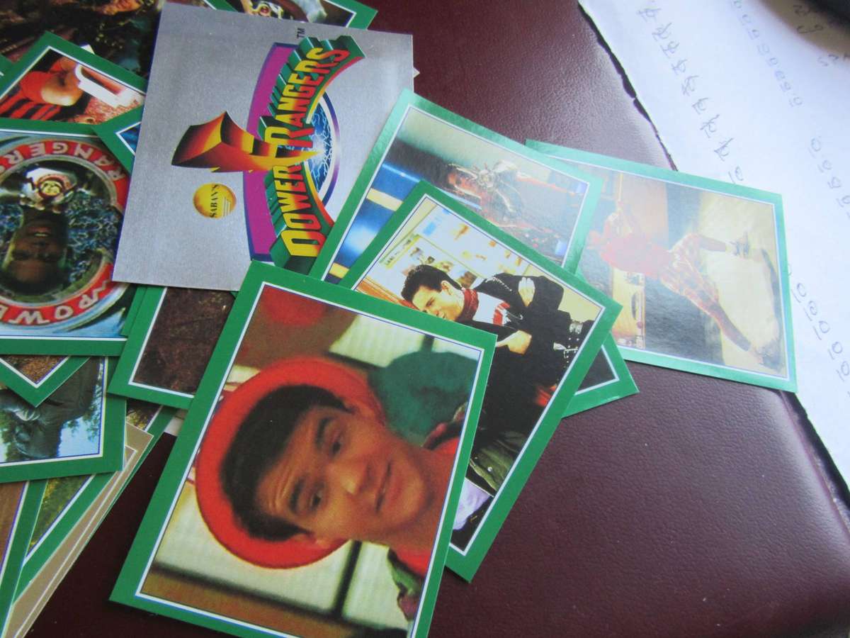 73 VARIOUS POWER RANGER STICKERS - AS PER SCAN - PR6