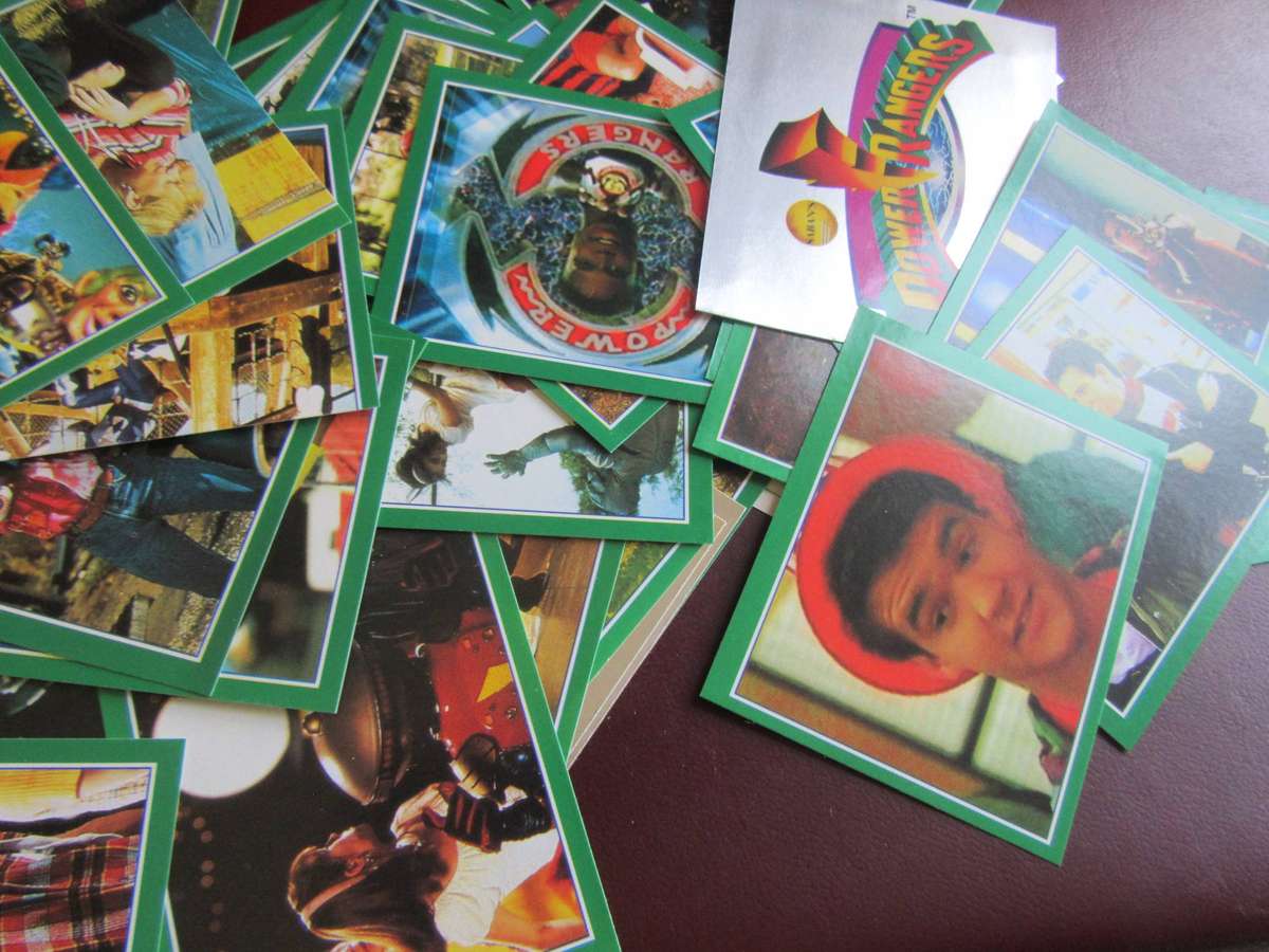 73 VARIOUS POWER RANGER STICKERS - AS PER SCAN - PR6