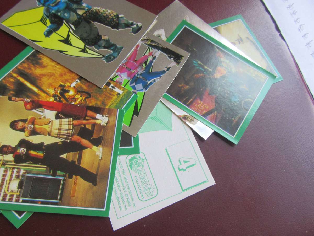 73 VARIOUS POWER RANGER STICKERS - AS PER SCAN - PR6
