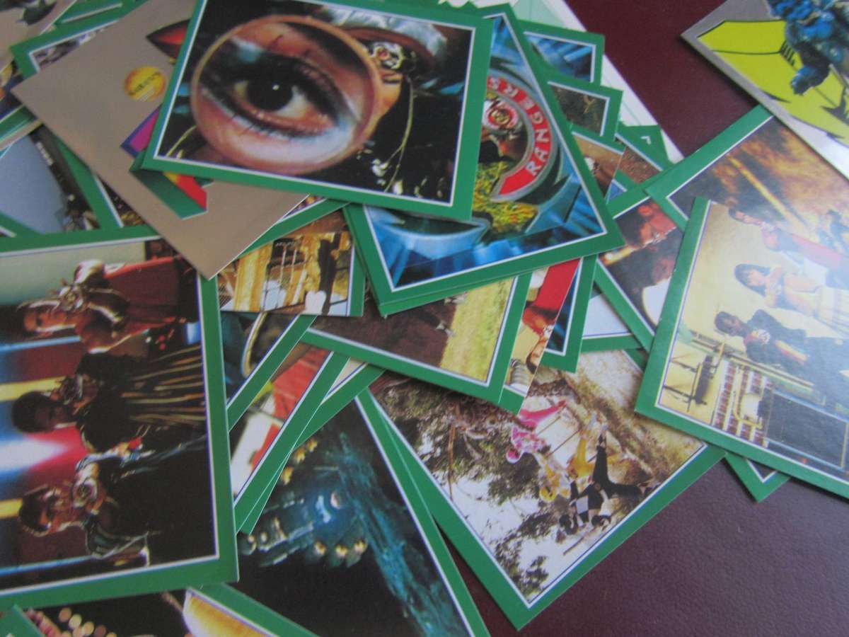 73 VARIOUS POWER RANGER STICKERS - AS PER SCAN - PR6
