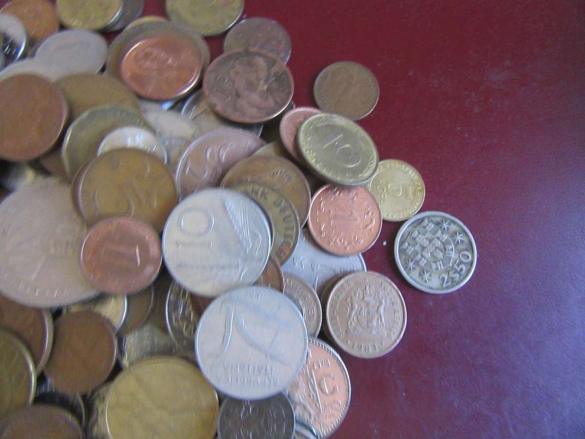 5000g WORLD COINS INCL. RSA COINS - AS PER SCAN -BID PER  50g - LOT15