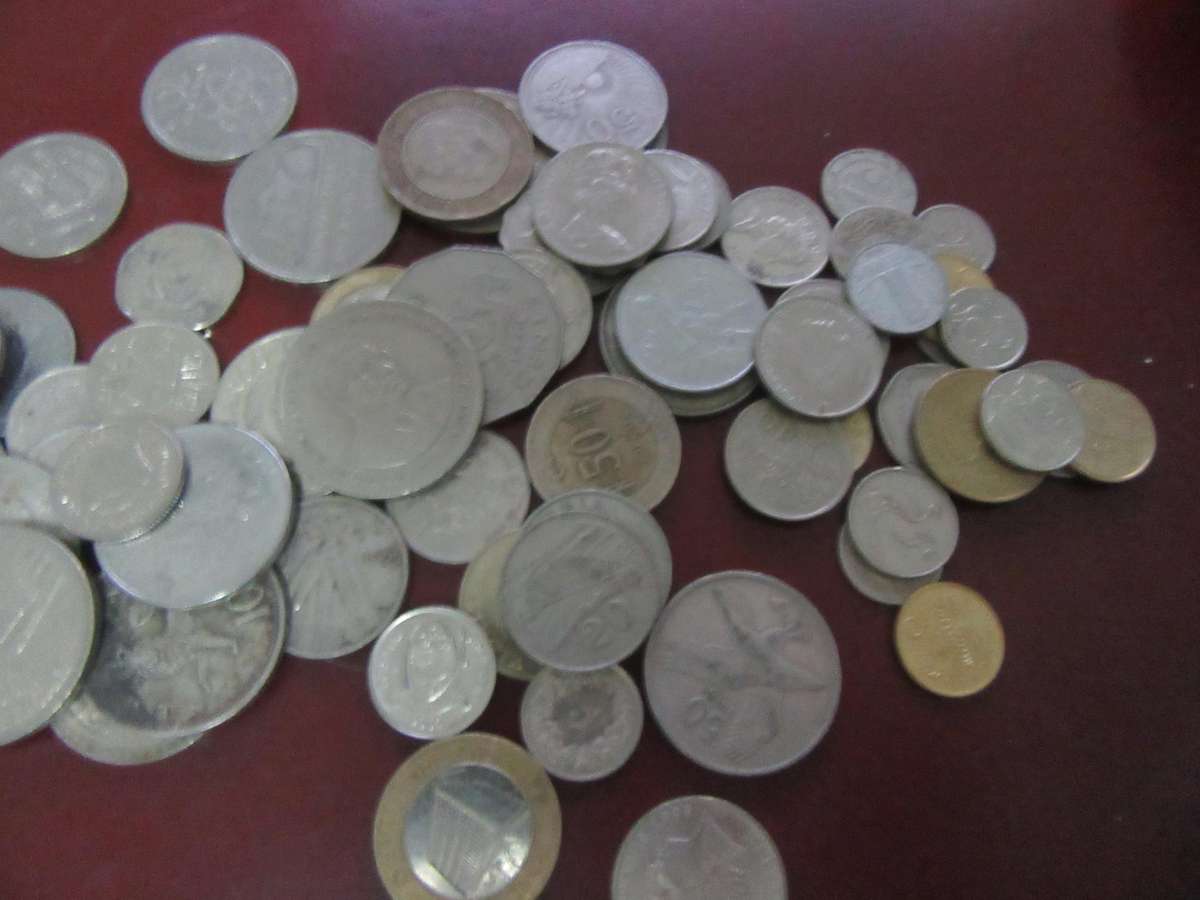 GOOD START FOR THE BEGINNER - 95 WORLD COINS - BID PER COIN AS PER SCAN - LOT23