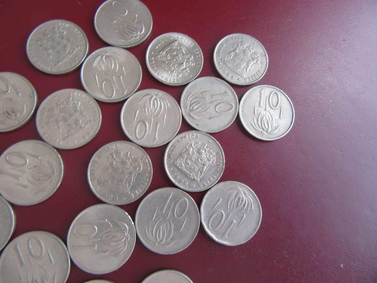 RSA - 23 10 CENT NICKEL COINS - AS PER SCAN