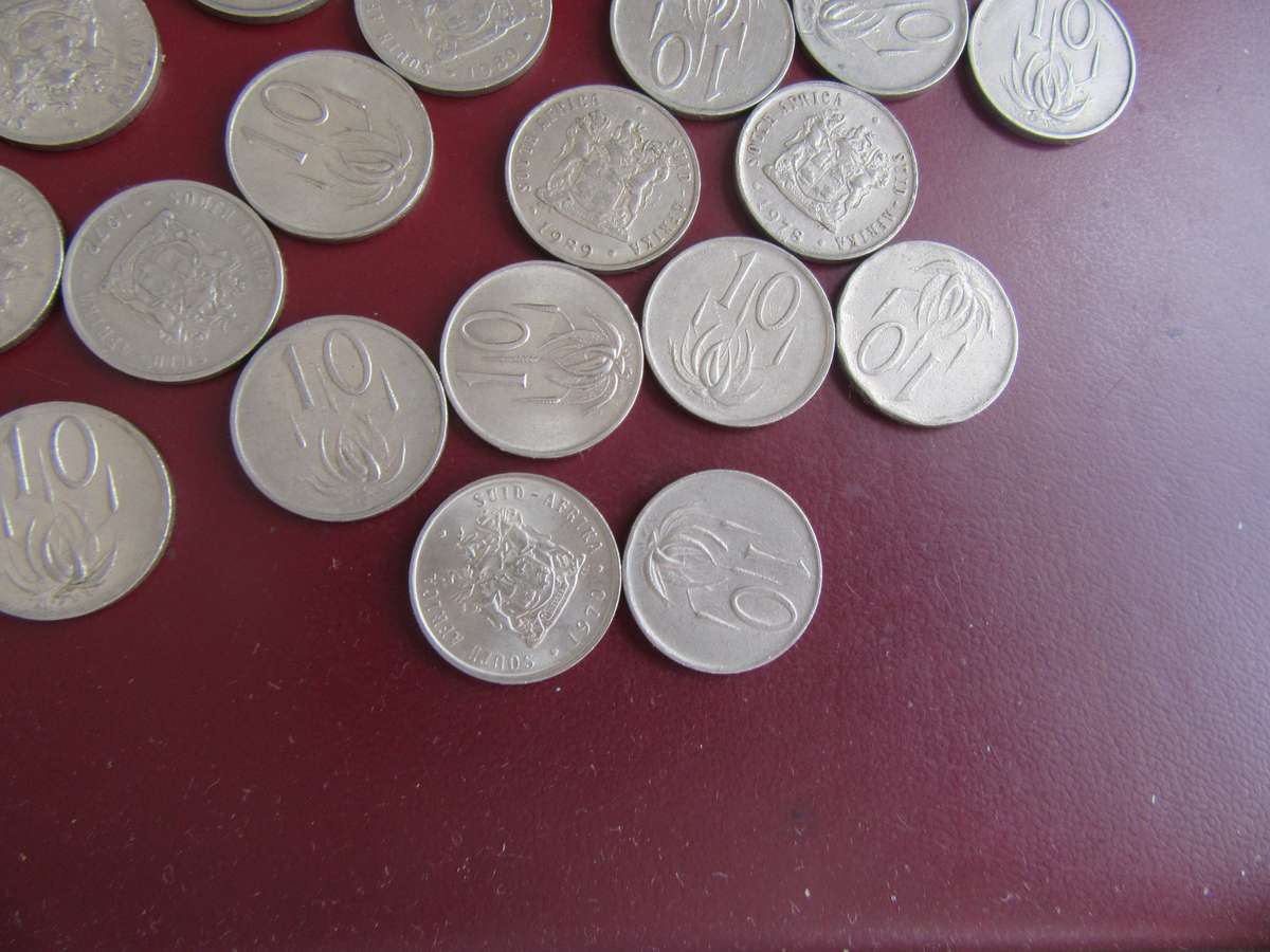 RSA - 23 10 CENT NICKEL COINS - AS PER SCAN