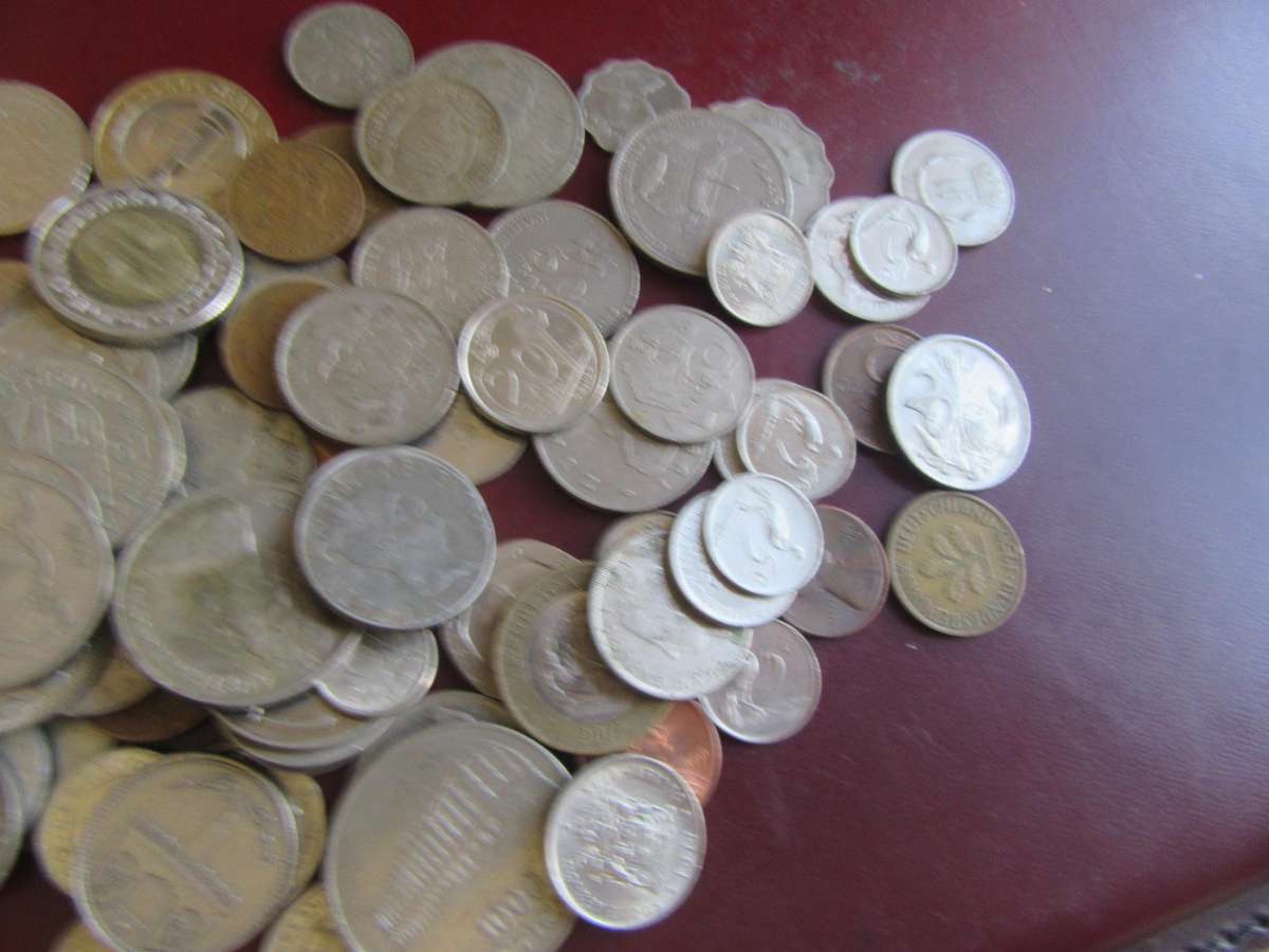 GOOD START FOR THE BEGINNER - 120 WORLD COINS INCL. RSACOINS - AS PER SCAN - LOT27 - BIDPER ITEM