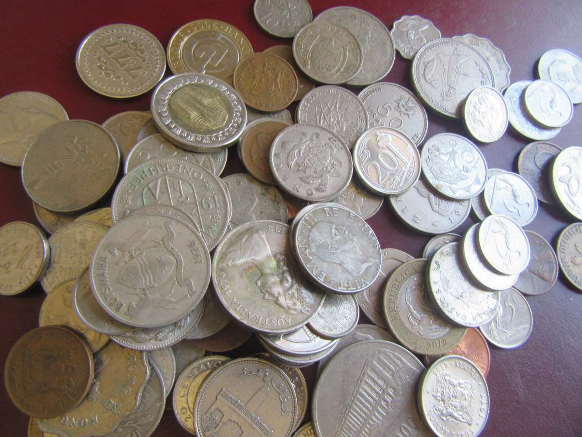 GOOD START FOR THE BEGINNER - 120 WORLD COINS INCL. RSACOINS - AS PER SCAN - LOT27 - BIDPER ITEM