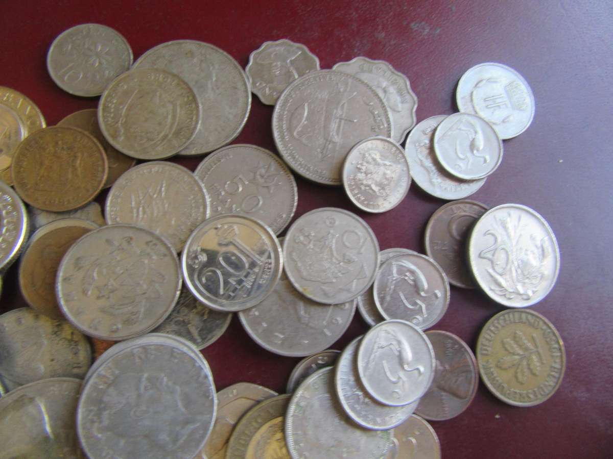 GOOD START FOR THE BEGINNER - 120 WORLD COINS INCL. RSACOINS - AS PER SCAN - LOT27 - BIDPER ITEM