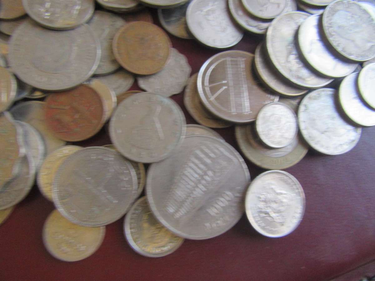 GOOD START FOR THE BEGINNER - 120 WORLD COINS INCL. RSACOINS - AS PER SCAN - LOT27 - BIDPER ITEM