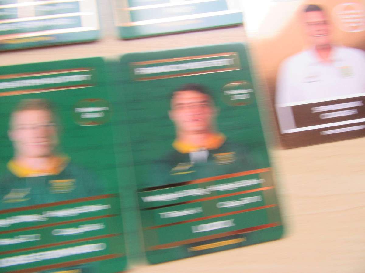 20 PICK 'PAY RUBGY CARDS INCL.RASSIE ERASMUS GOLD - AS PER SCAN - R21