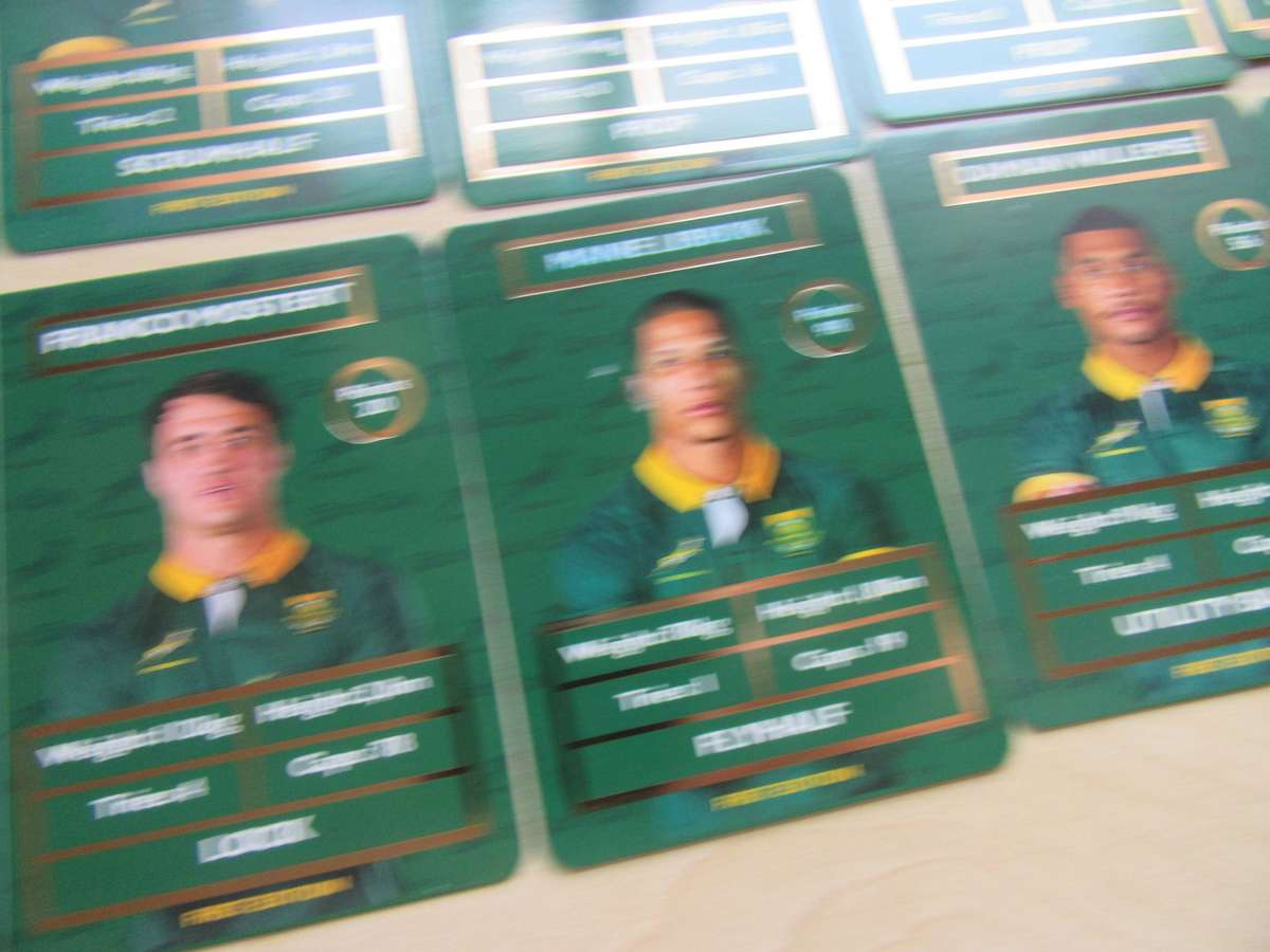 20 PICK 'PAY RUBGY CARDS INCL.RASSIE ERASMUS GOLD - AS PER SCAN - R21