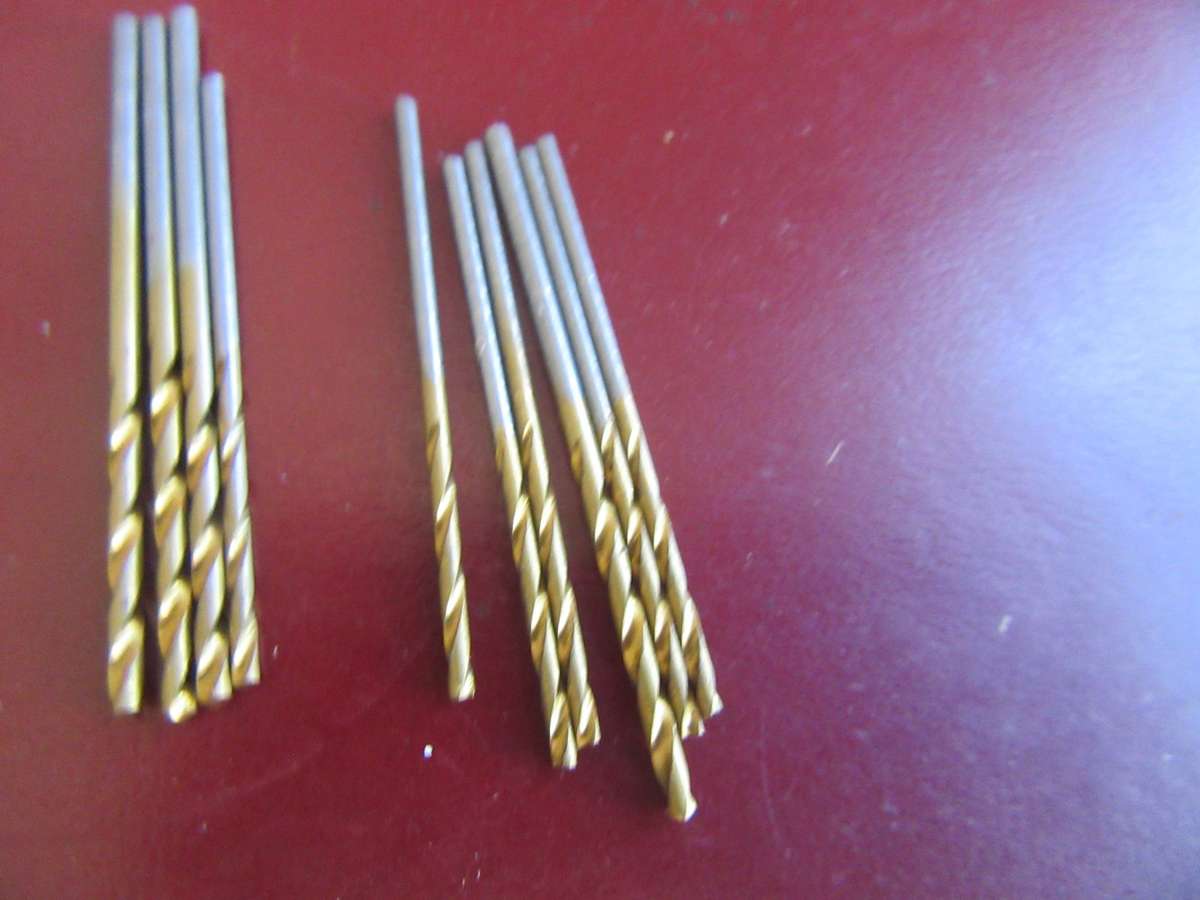 TEN TITANIUM COATED DRILL BITS FOR WOOD - VARIOUS SIZES - AS PER SCANN- WD7 - BID PER ITEM