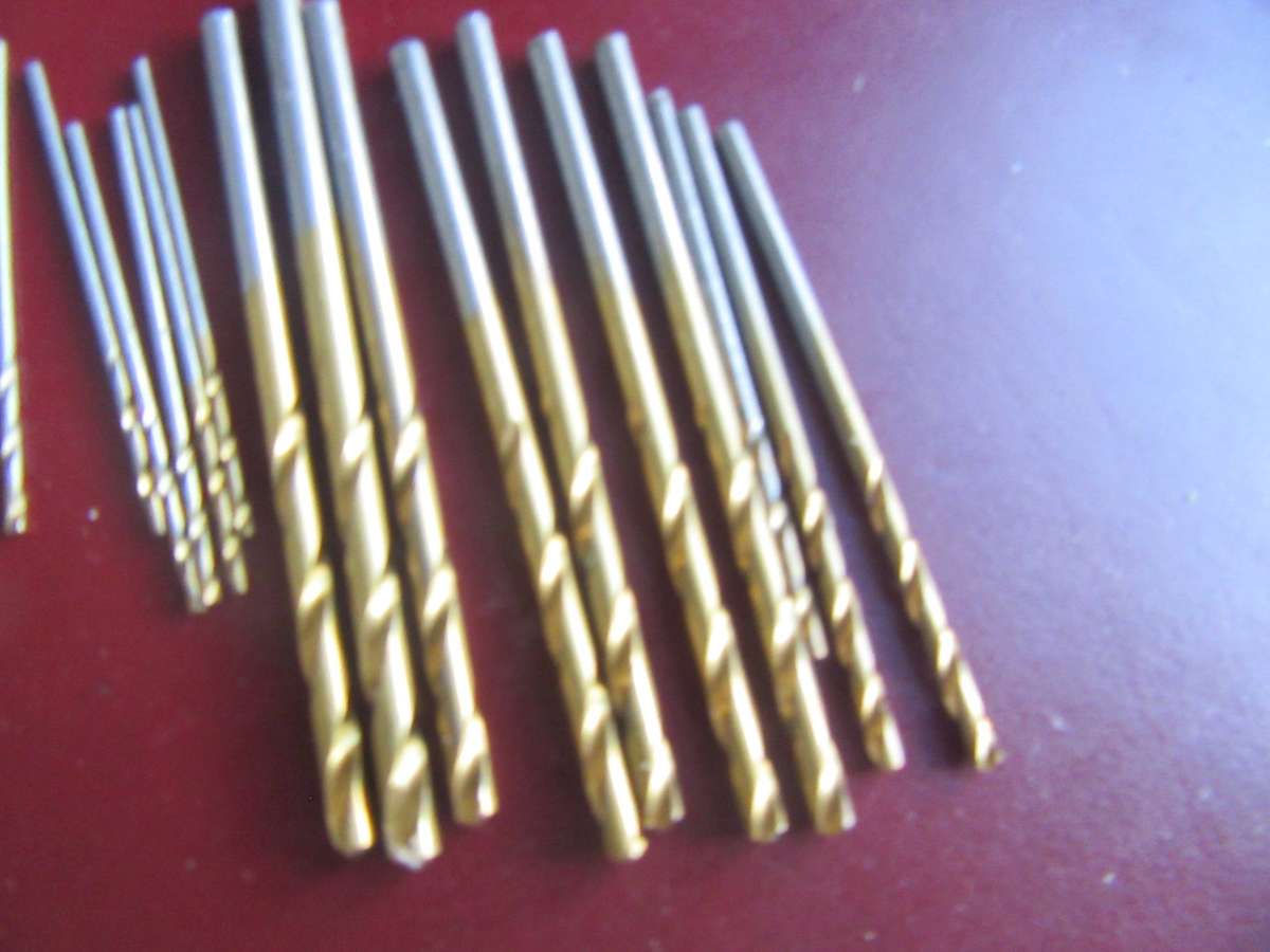 50TITANIUM COATED DRILL BITS FOR WOOD - VARIOUS SIZES - AS PER SCANN- WD5 - BID PER ITEM
