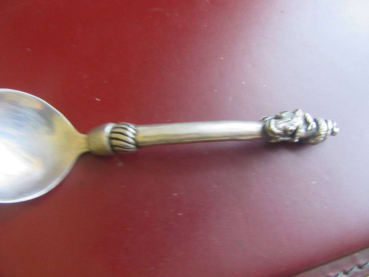 VINTAGE BAOBAB PEWTER SUGAR SPOON- AS PER SCAN