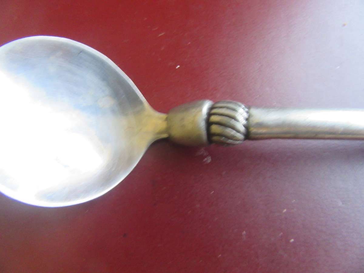 VINTAGE BAOBAB PEWTER SUGAR SPOON- AS PER SCAN