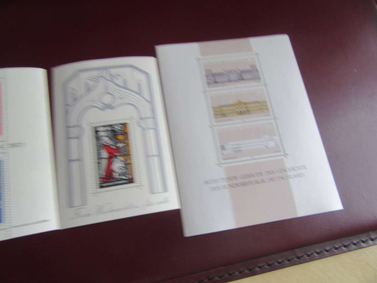 3 GERMAN MINI SHEETS- AS PER SCAN - ST1 - BID PER ITEM