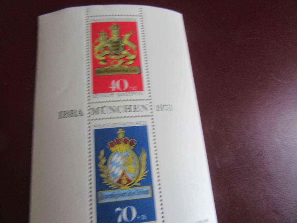 3 GERMAN MINI SHEETS- AS PER SCAN - ST1 - BID PER ITEM