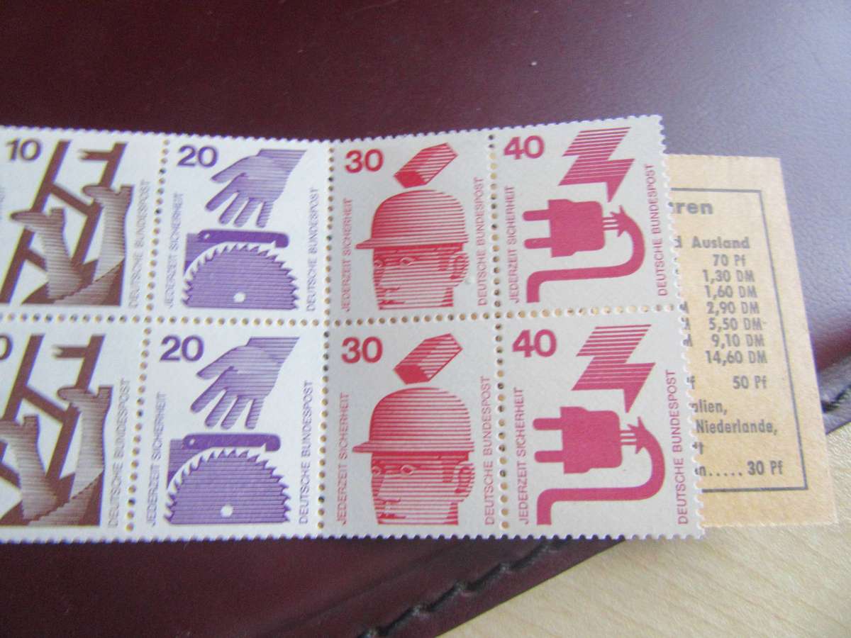 8 GERMAN DAILY STAMPS- ASPER SCAN