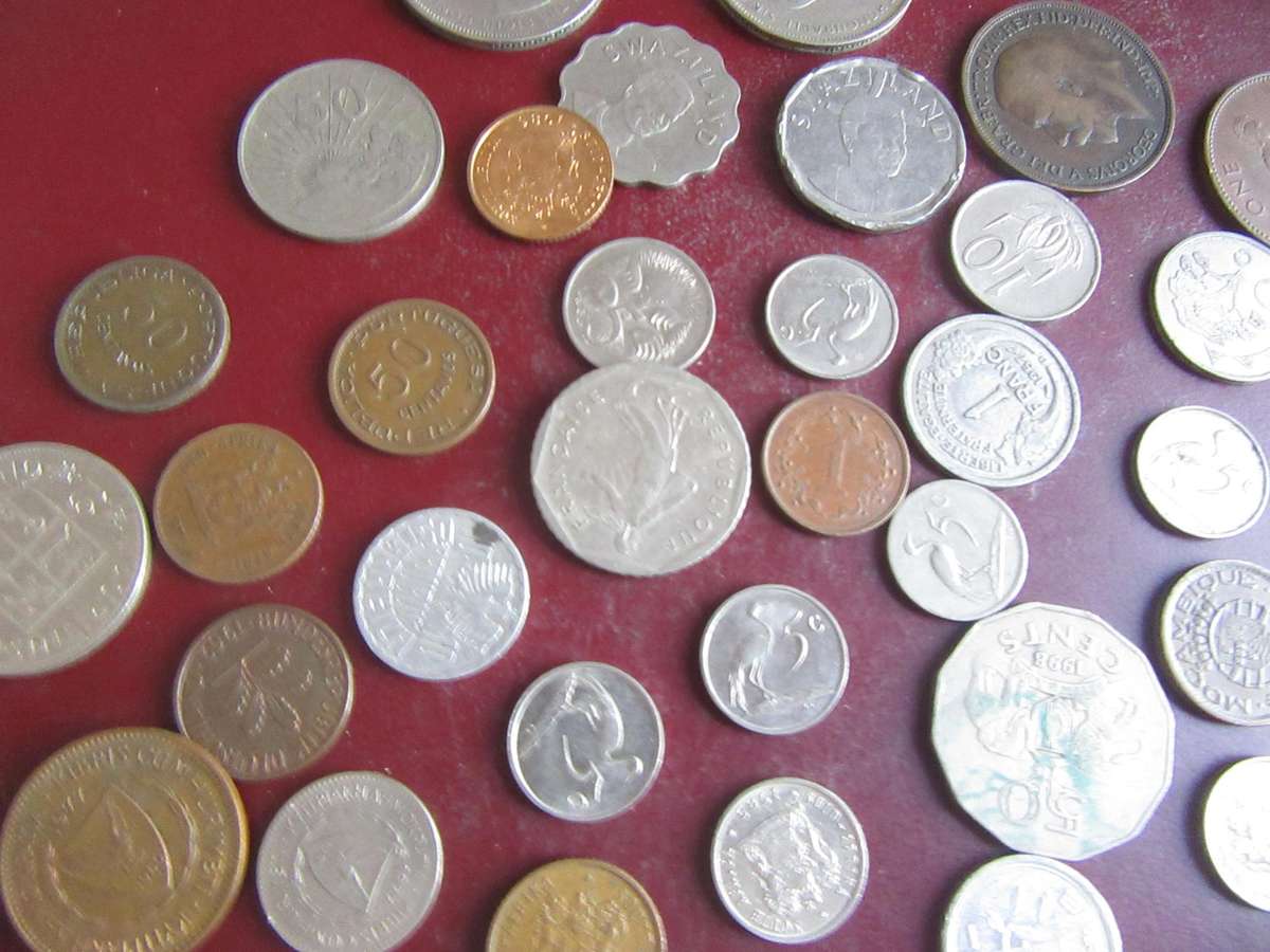 GOOD START FOR THE BEGINNER - 35WORLD COINS INCL. RSA COINS - BID PER COIN -LOT28
