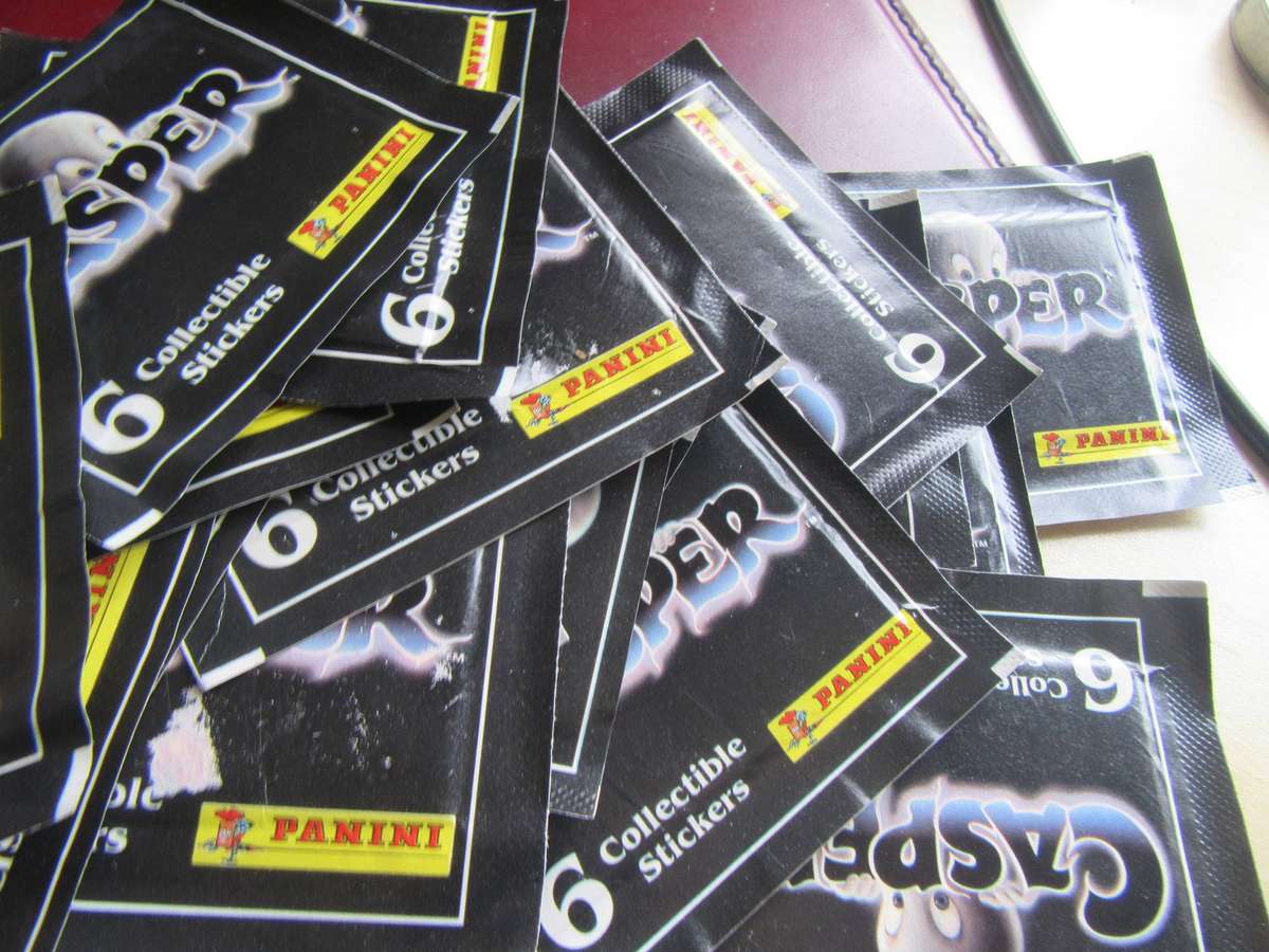 1995 Casper The Movie Collectable Sticker Pack - 6 stickers per pack - Bid per packet -63 PACKETS