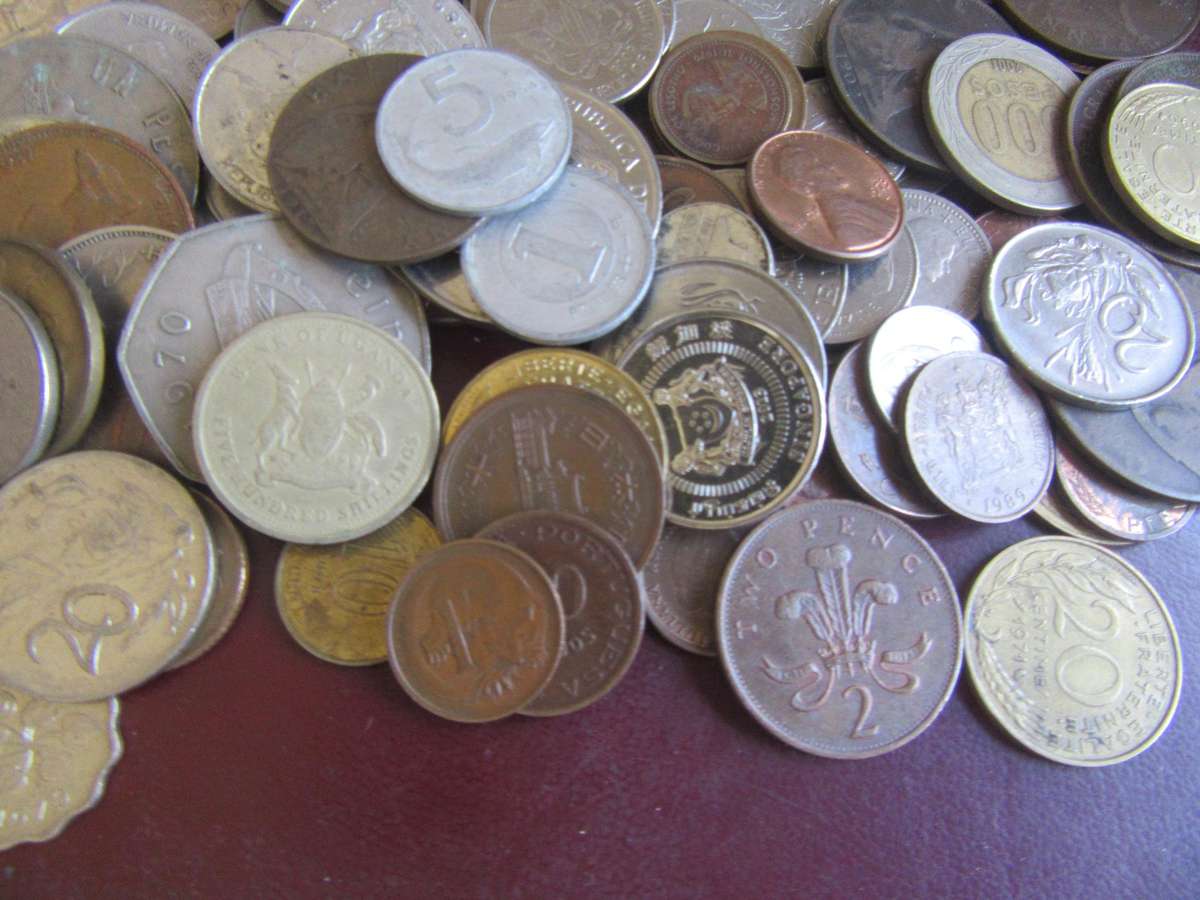 GOOD START FOR THE BEGINNER -250 WORLD COINS INCL. RSA COINS - AS PER SCAN - BID PER COIN - LOT 42