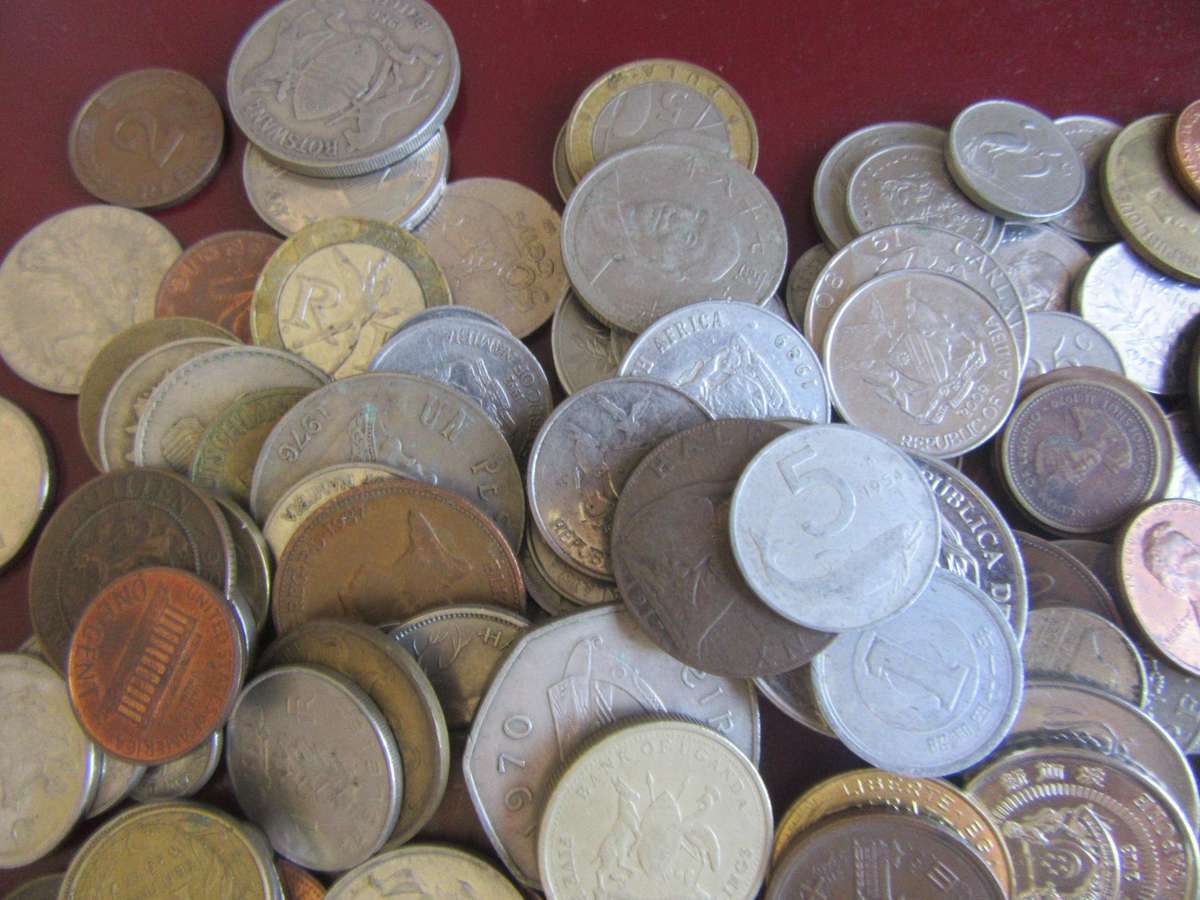 GOOD START FOR THE BEGINNER -250 WORLD COINS INCL. RSA COINS - AS PER SCAN - BID PER COIN - LOT 42