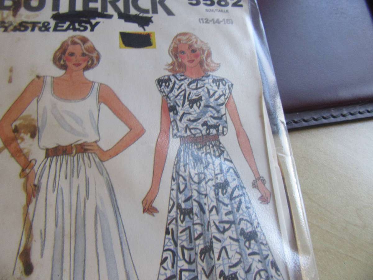 BUTTERICK - PATTERN NO.5582 - SIZE12-14- 16