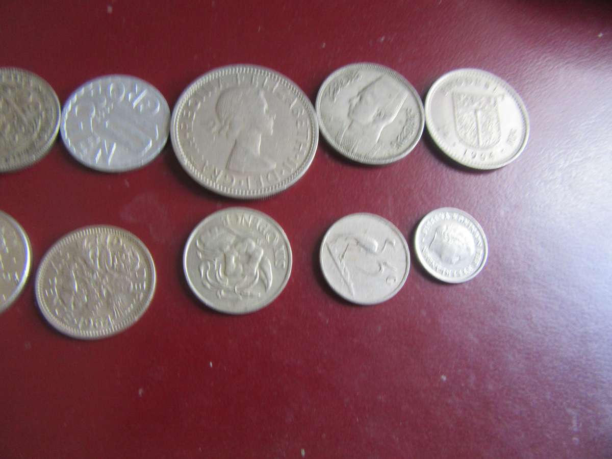 GOOD START FOR THE BEGINNER - 10 INTERNATIONAL COINS - ASPER SCAN - CO30