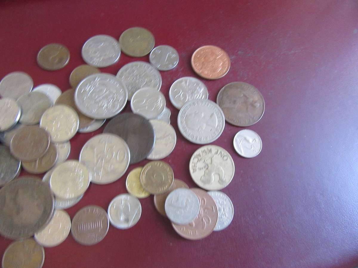 GOOD START FOR THE BEGINNER - 120 WORLD COINSINCL. RSA COINS - AS PER SCAN - LOT9 - BID PER COIN