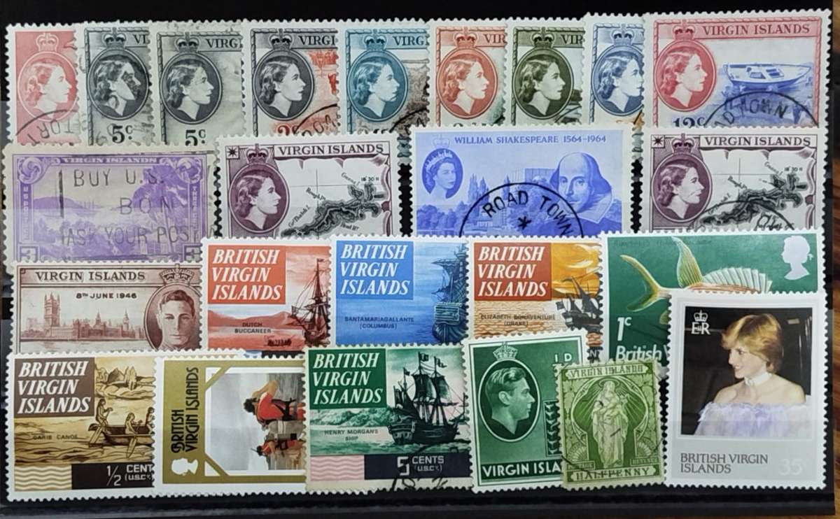 Virgin Island - Few Gap Fillers on S/Card - FU and M