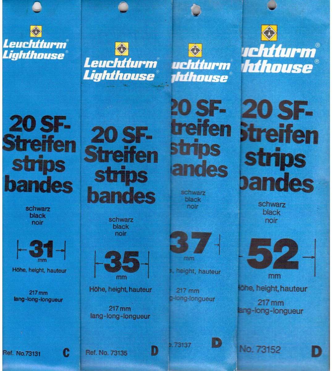 Lighthouse Strips - Sizes 31, 35, 37 and 52 - 20 Per Pack - Sealed
