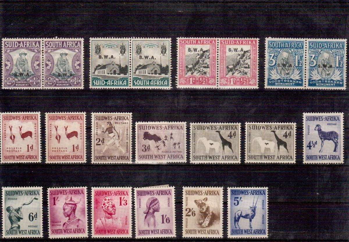 Great Selection of SWA Stamps - Unfortunately some toning on back - See scans and bid accordingly