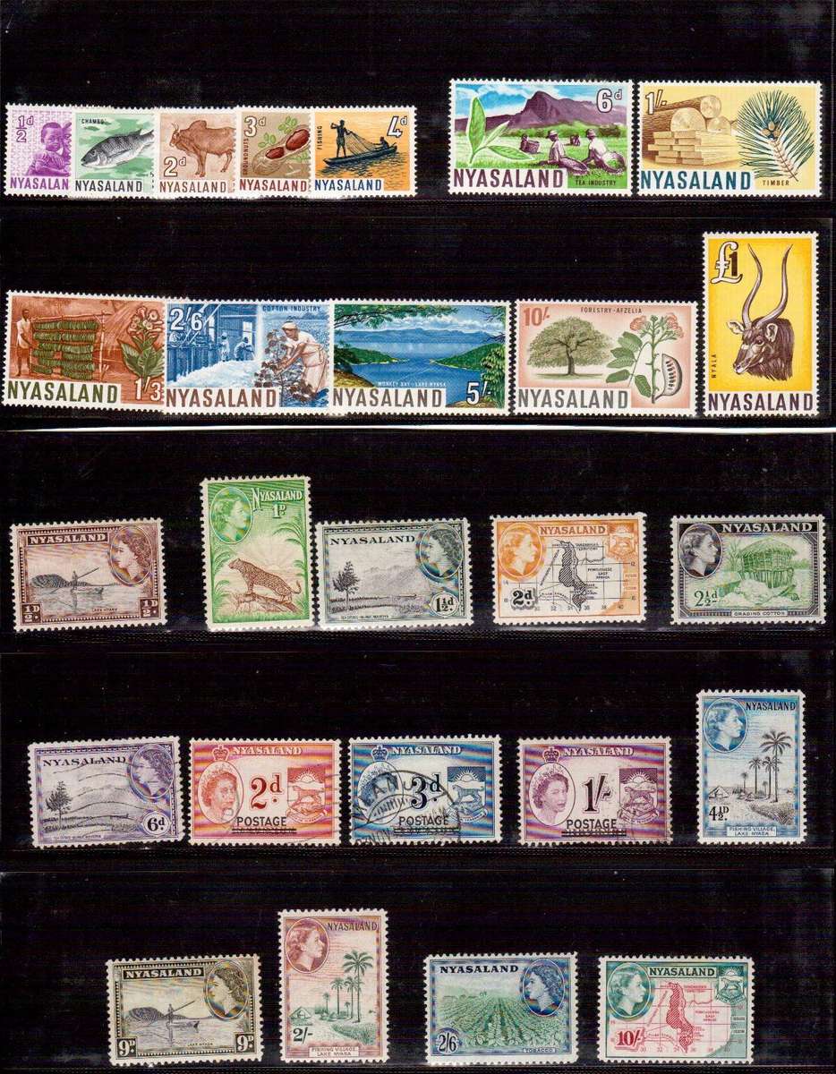 Nyasaland - Great Lot Incl Set to One Pound
