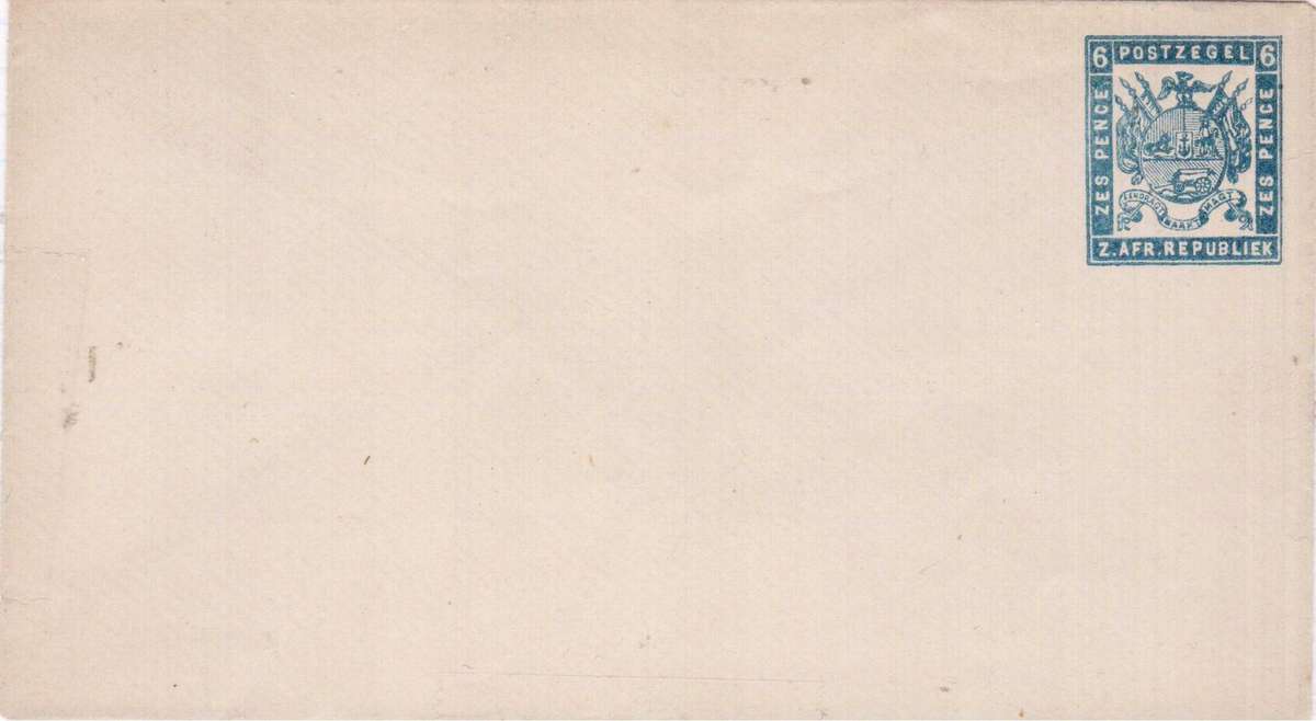 Transvaal - ZAR Republic - 6D Prepaid Envelope - Unused