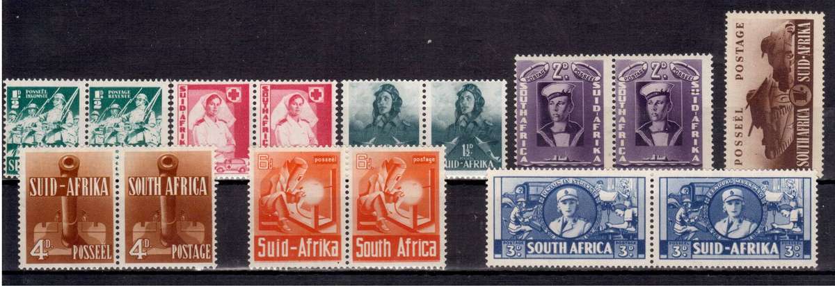 South African War Effort - Large Format - UM Set - SACC 87-94 - CV R985