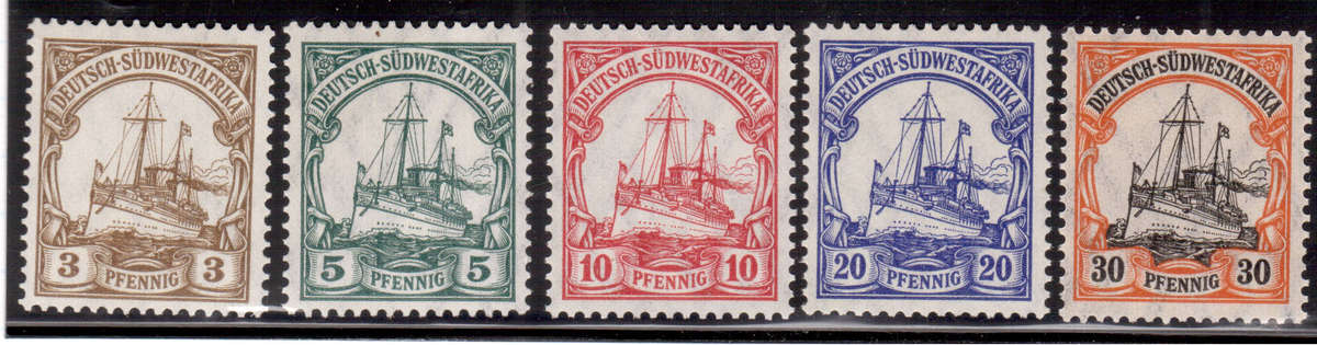 SWA - 1906 Kaiser Wilhelm's Yacht - SACC 26 - 30 - Mint Part Set