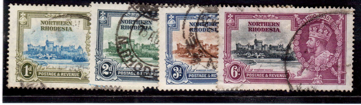 1935 Northern Rhodesia - FU Set - SACC 18 - 21