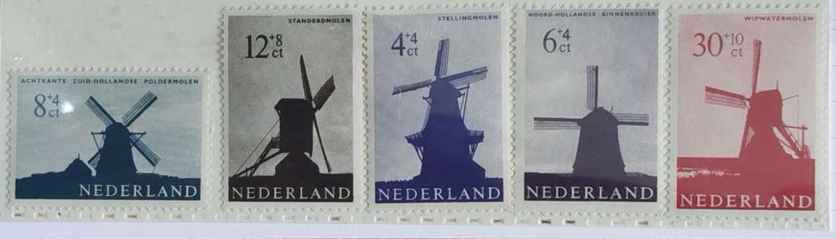 Netherland - 1963 Windmill 5V - MM Set