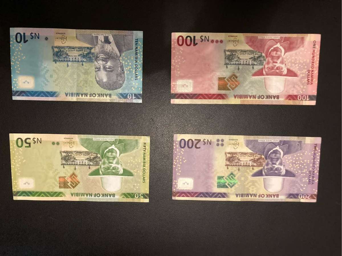 2015 Namibian $200, $100, $50 & $10 note set