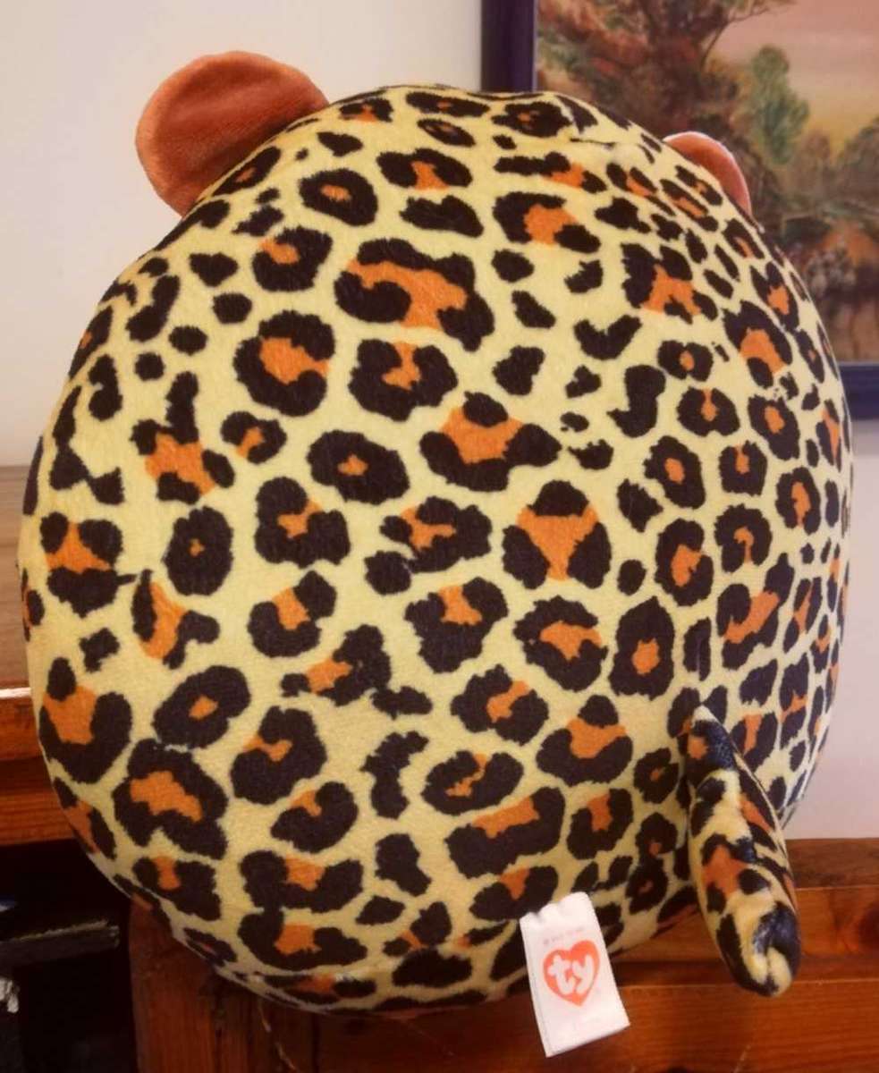 TY Squish A Boo Livvie The Leopard. A Plush Soft Toy. 23cm.